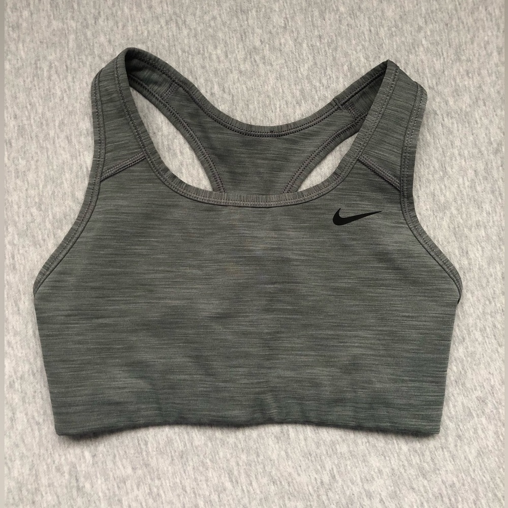 Nike Women’s Swoosh Light Support Non- Padded Sport Bra Dri-Fit Grey Size: S